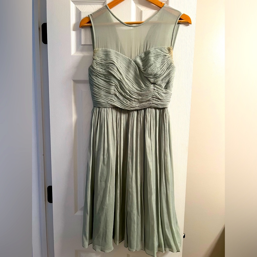 J. Crew bridesmaid dress in “dusty shale” size 4
